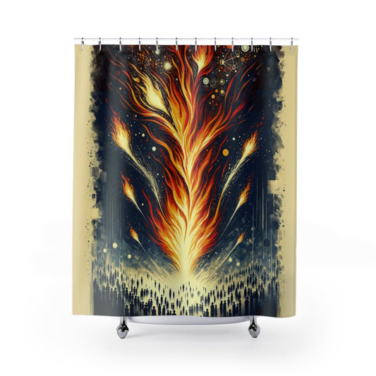 Ignition Change Catalyst Shower Curtains - ATUH.ART