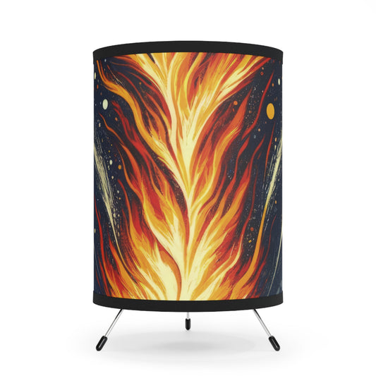 Ignition Change Catalyst Tripod Lamp with High-Res Printed Shade, US\CA plug - ATUH.ART