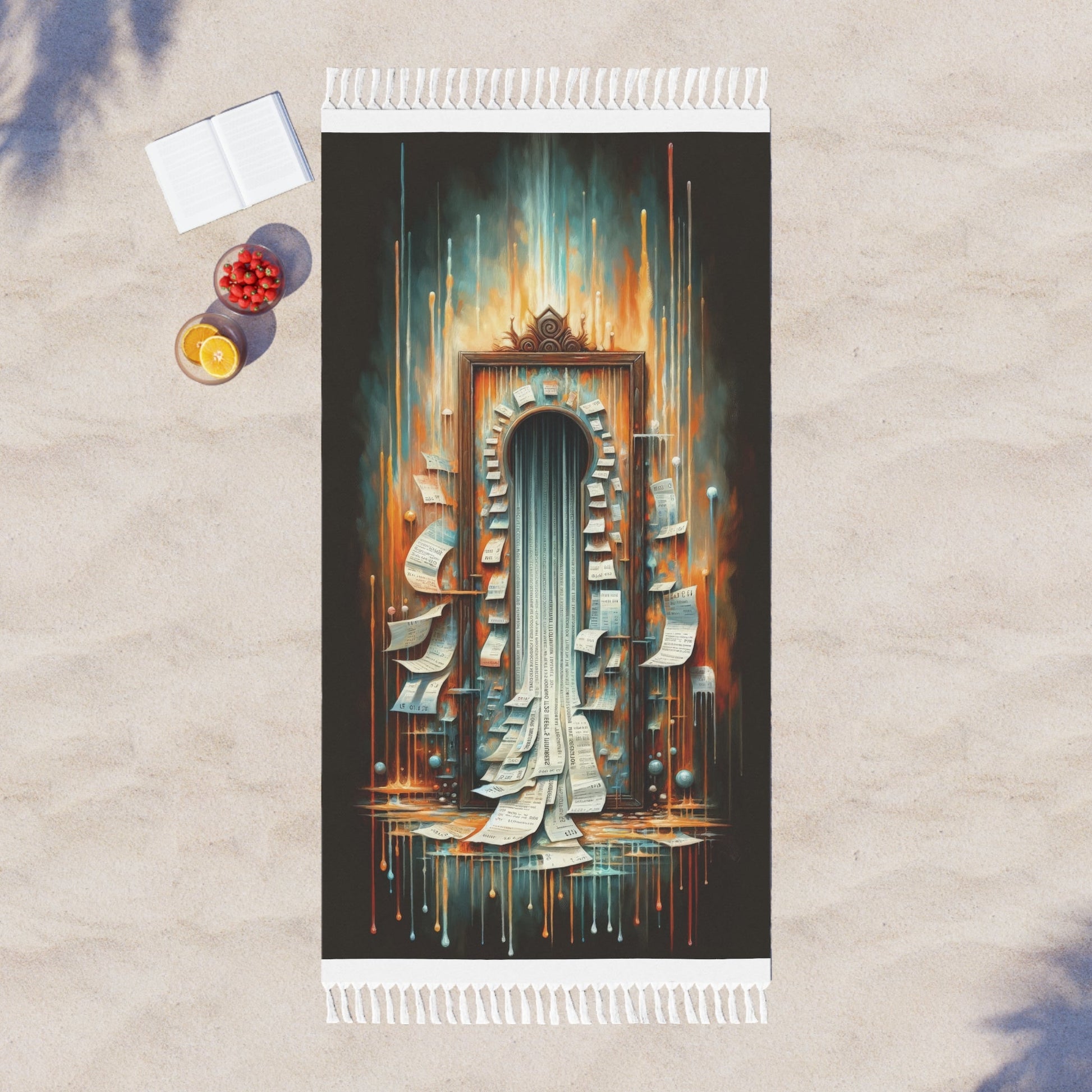 Illuminated Truths Mirror Boho Beach Cloth - ATUH.ART