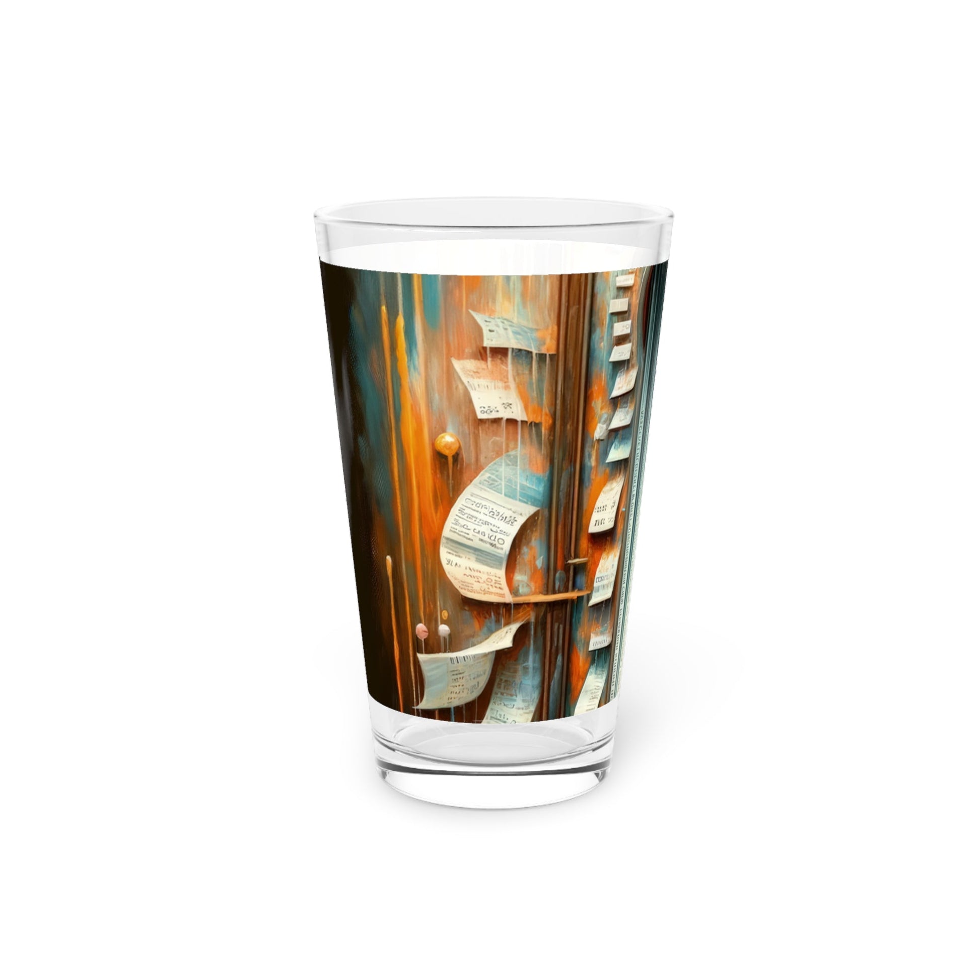 Illuminated Truths Mirror Pint Glass, 16oz - ATUH.ART
