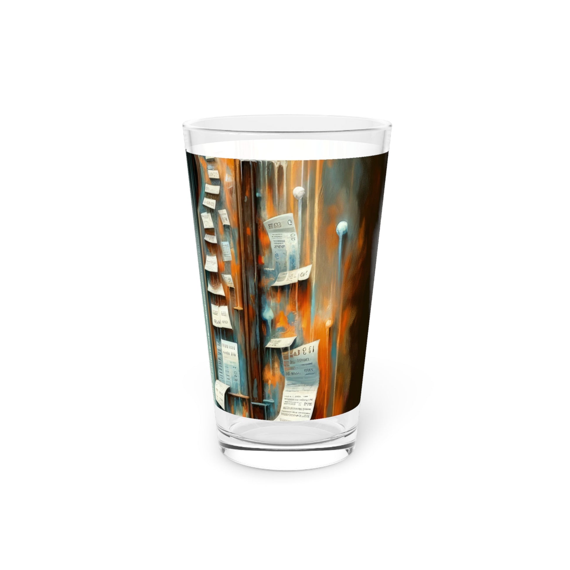 Illuminated Truths Mirror Pint Glass, 16oz - ATUH.ART
