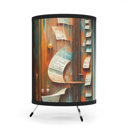 Illuminated Truths Mirror Tripod Lamp with High-Res Printed Shade, US\CA plug - ATUH.ART