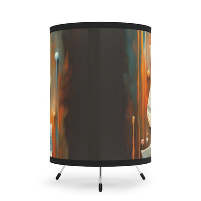 Illuminated Truths Mirror Tripod Lamp with High-Res Printed Shade, US\CA plug - ATUH.ART