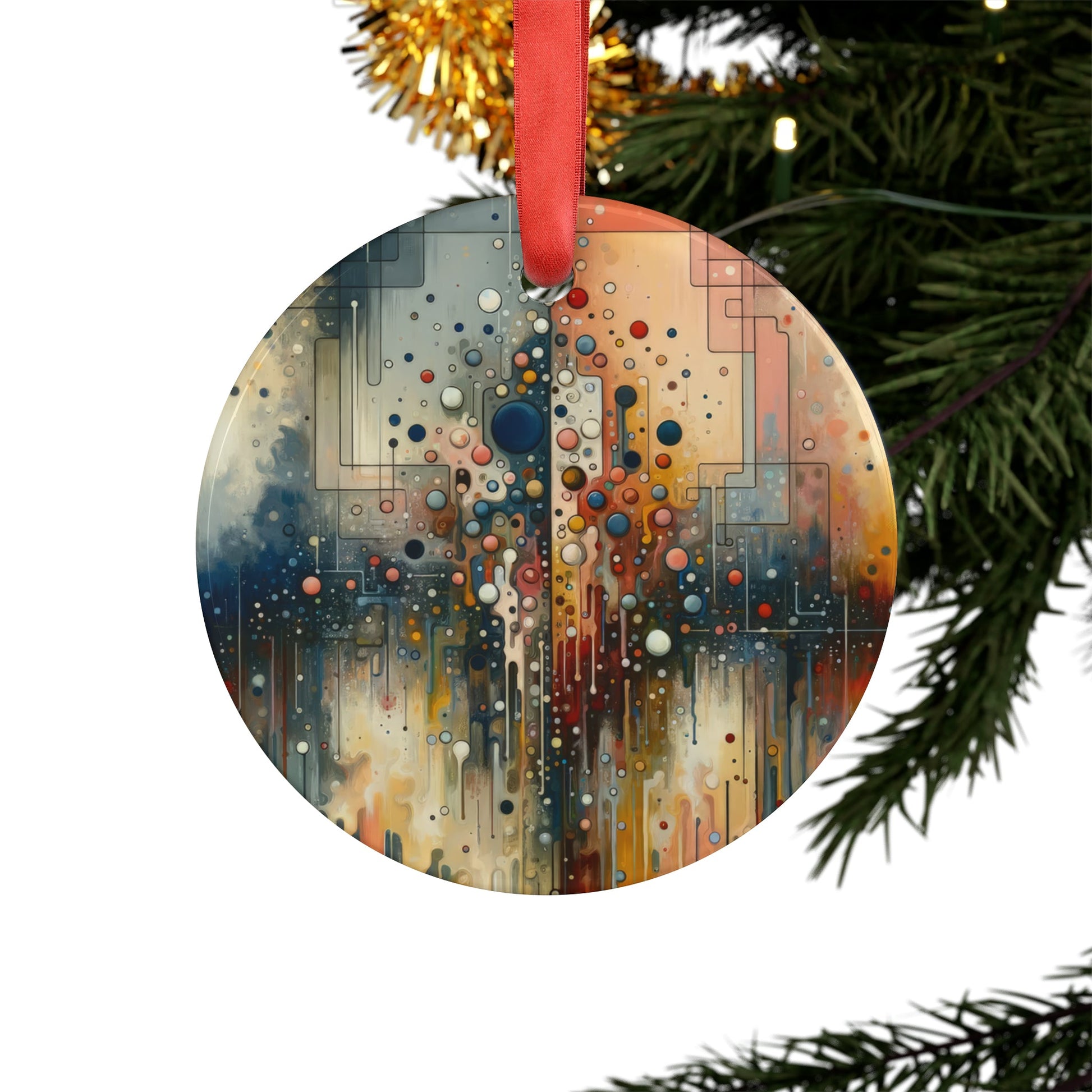 Illusive Division Mirage Acrylic Ornament with Ribbon - ATUH.ART