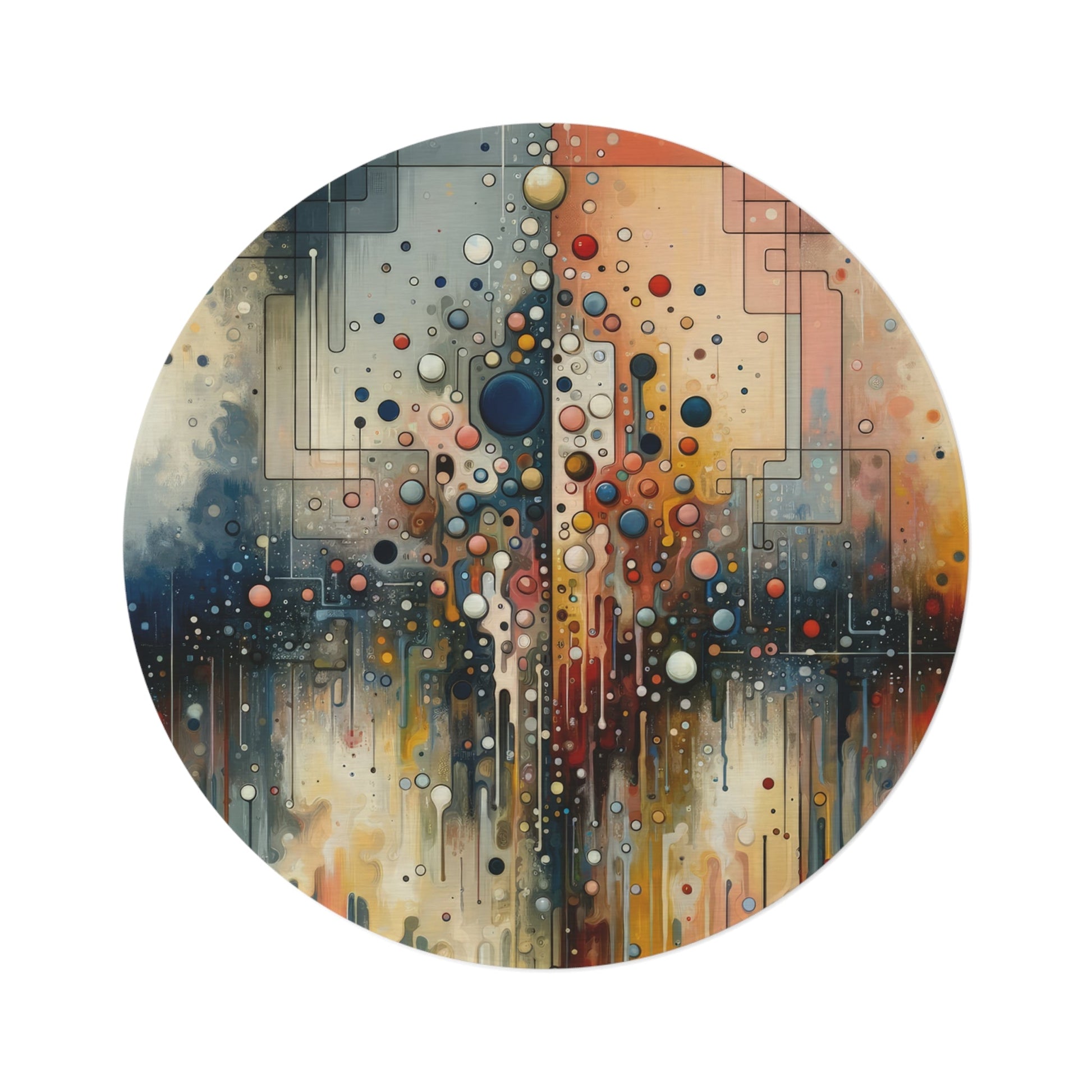 Illusive Division Mirage Round Rug - ATUH.ART