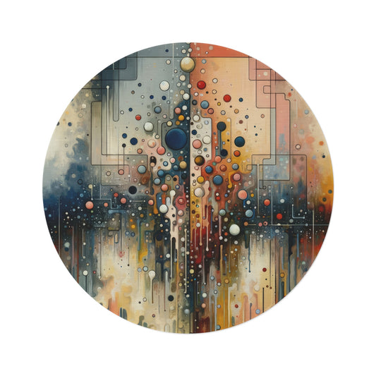 Illusive Division Mirage Round Rug - ATUH.ART