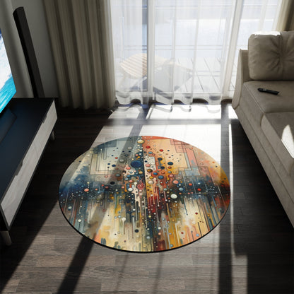 Illusive Division Mirage Round Rug - ATUH.ART