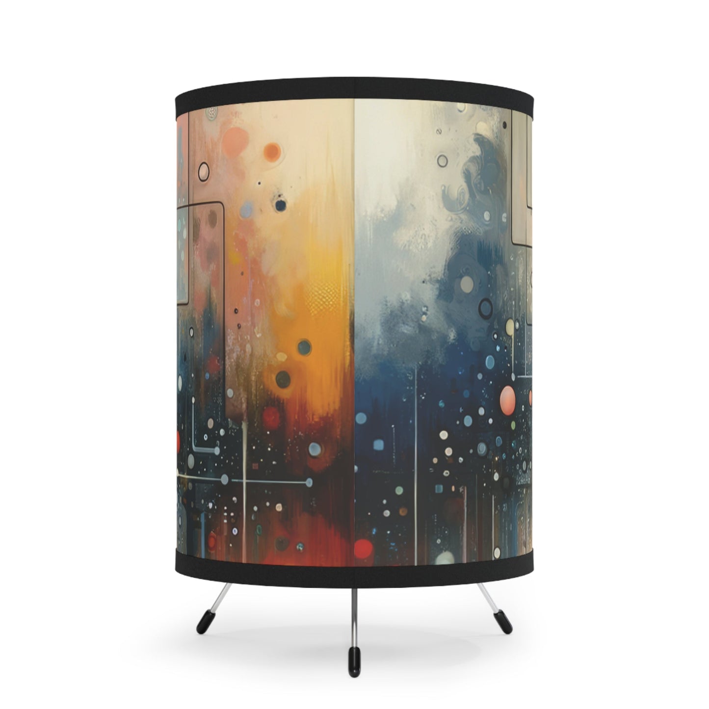 Illusive Division Mirage Tripod Lamp with High-Res Printed Shade, US\CA plug - ATUH.ART