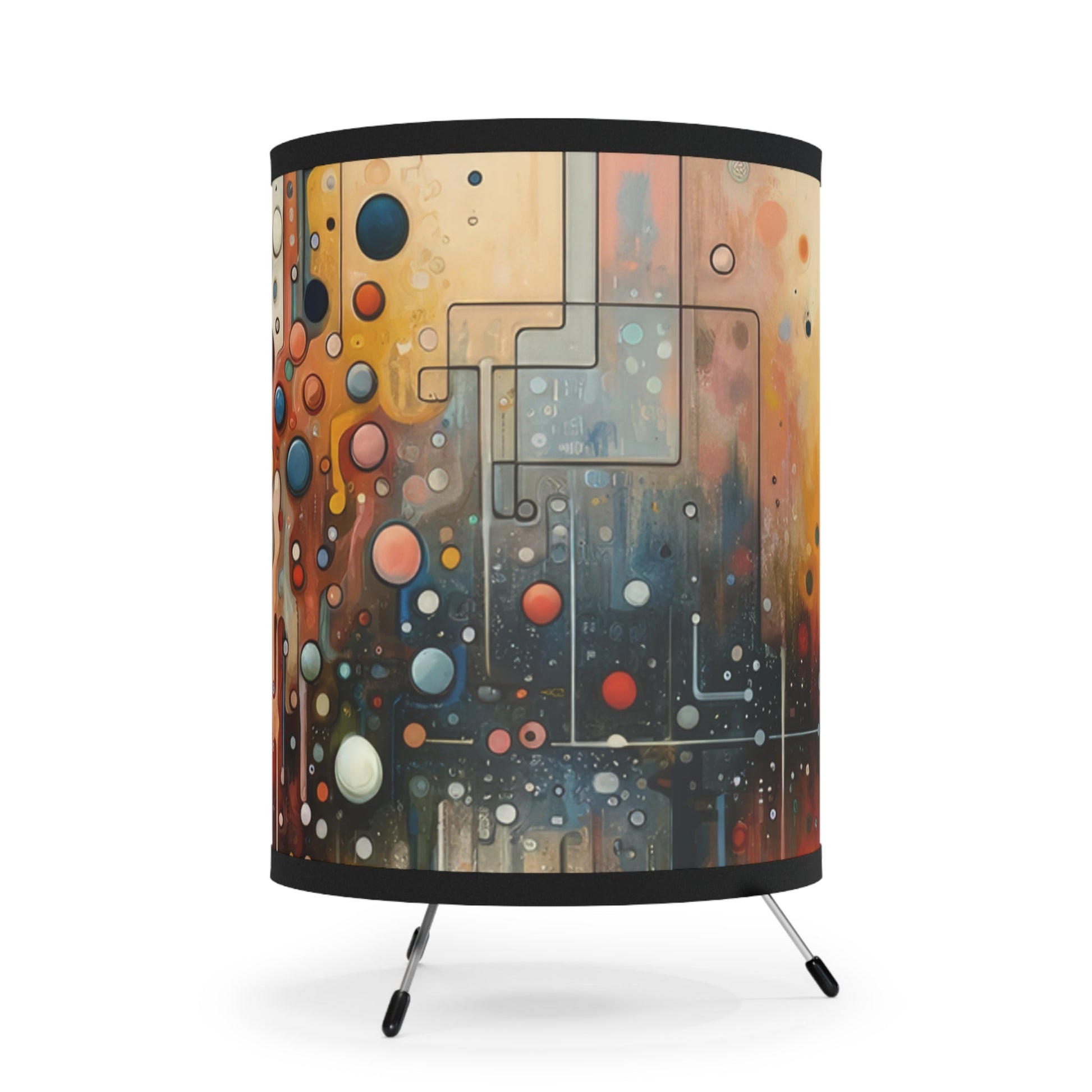 Illusive Division Mirage Tripod Lamp with High-Res Printed Shade, US\CA plug - ATUH.ART