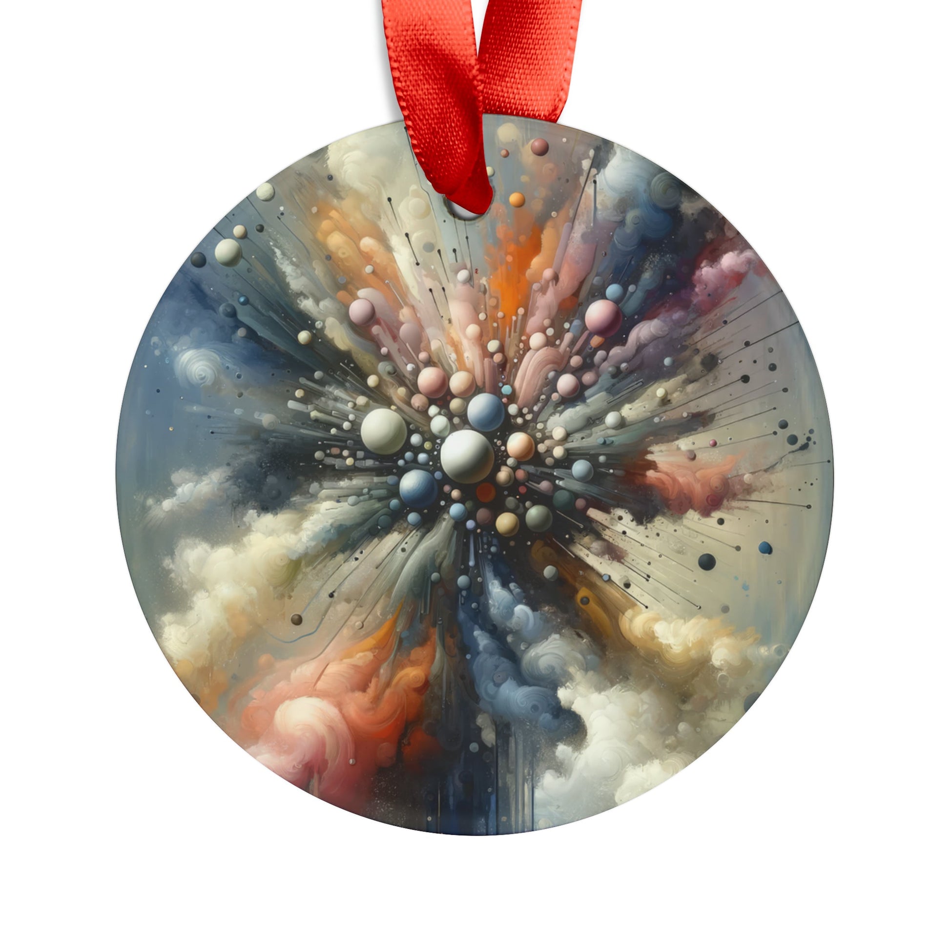 Impactful Deeds Ripple Acrylic Ornament with Ribbon - ATUH.ART