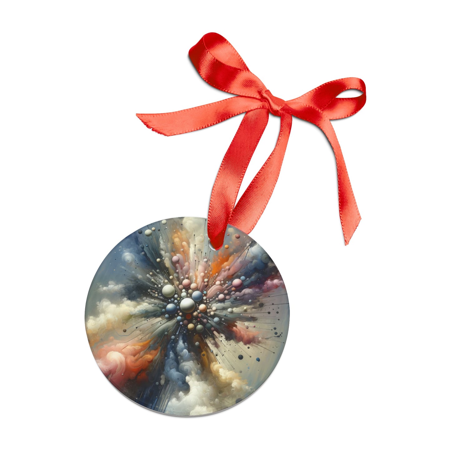 Impactful Deeds Ripple Acrylic Ornament with Ribbon - ATUH.ART