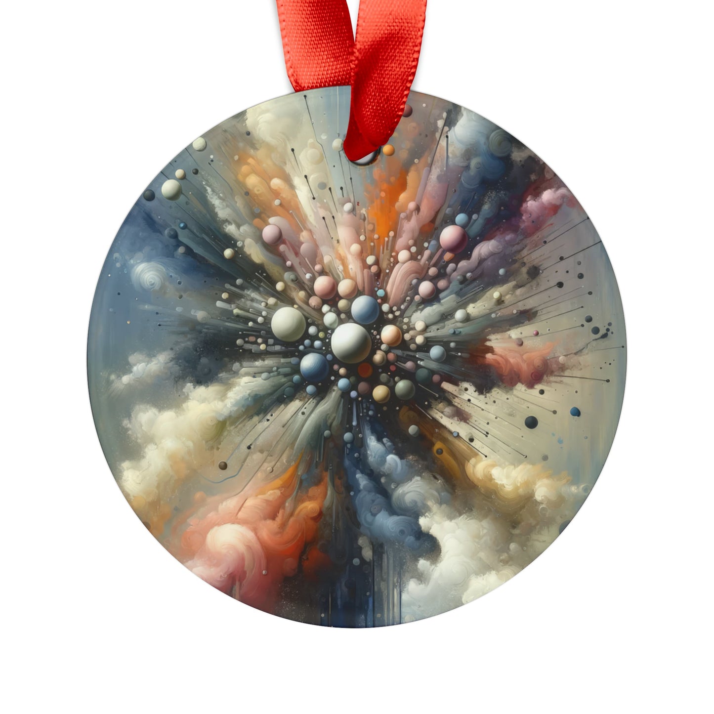 Impactful Deeds Ripple Acrylic Ornament with Ribbon - ATUH.ART