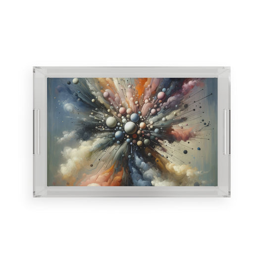 Impactful Deeds Ripple Acrylic Serving Tray - ATUH.ART