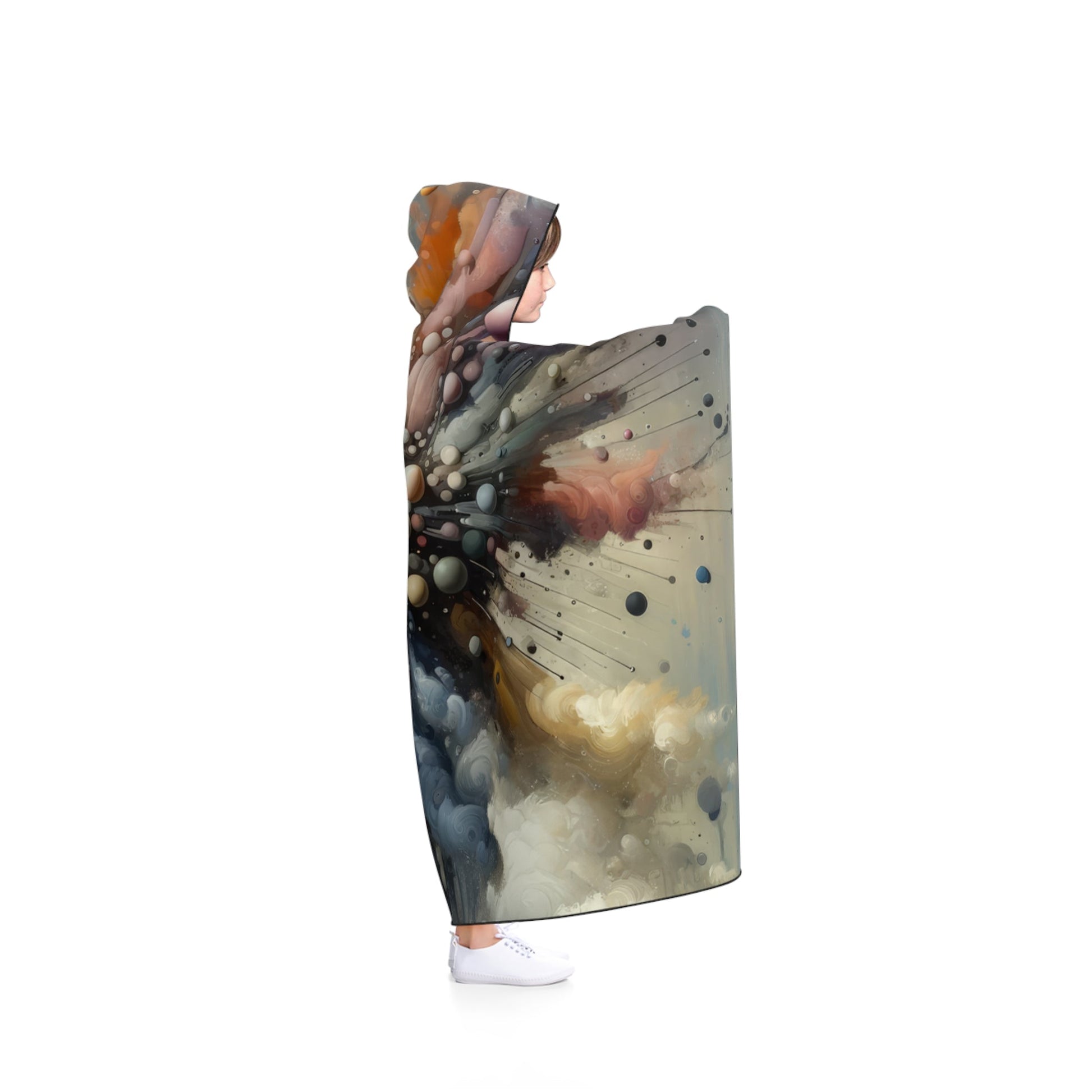 Impactful Deeds Ripple Hooded Blanket - ATUH.ART