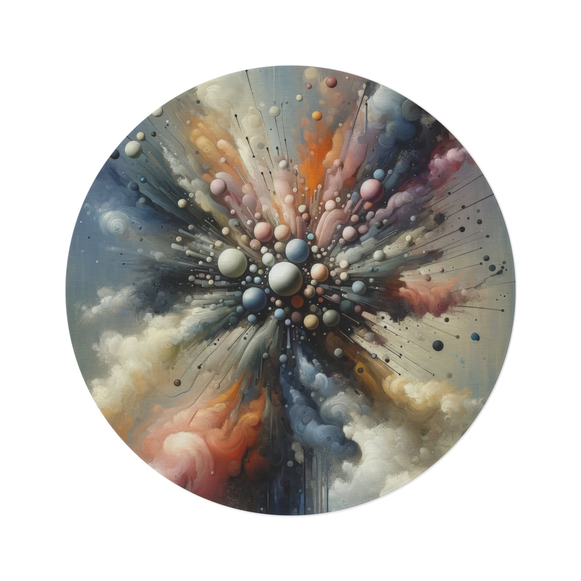 Impactful Deeds Ripple Round Rug - ATUH.ART