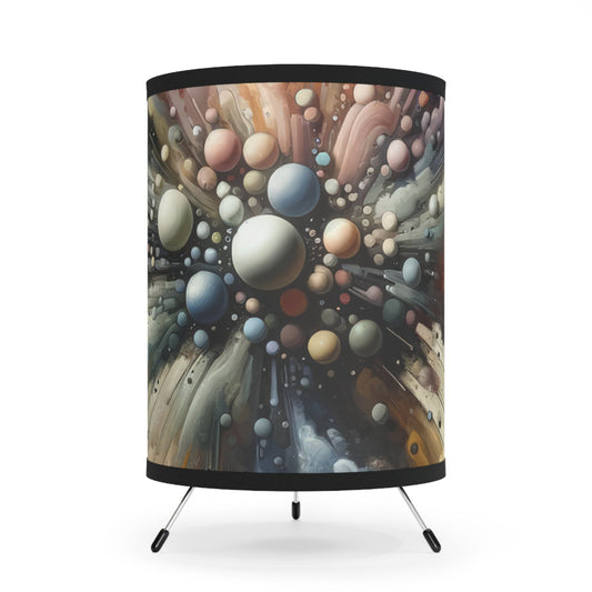 Impactful Deeds Ripple Tripod Lamp with High-Res Printed Shade, US\CA plug - ATUH.ART