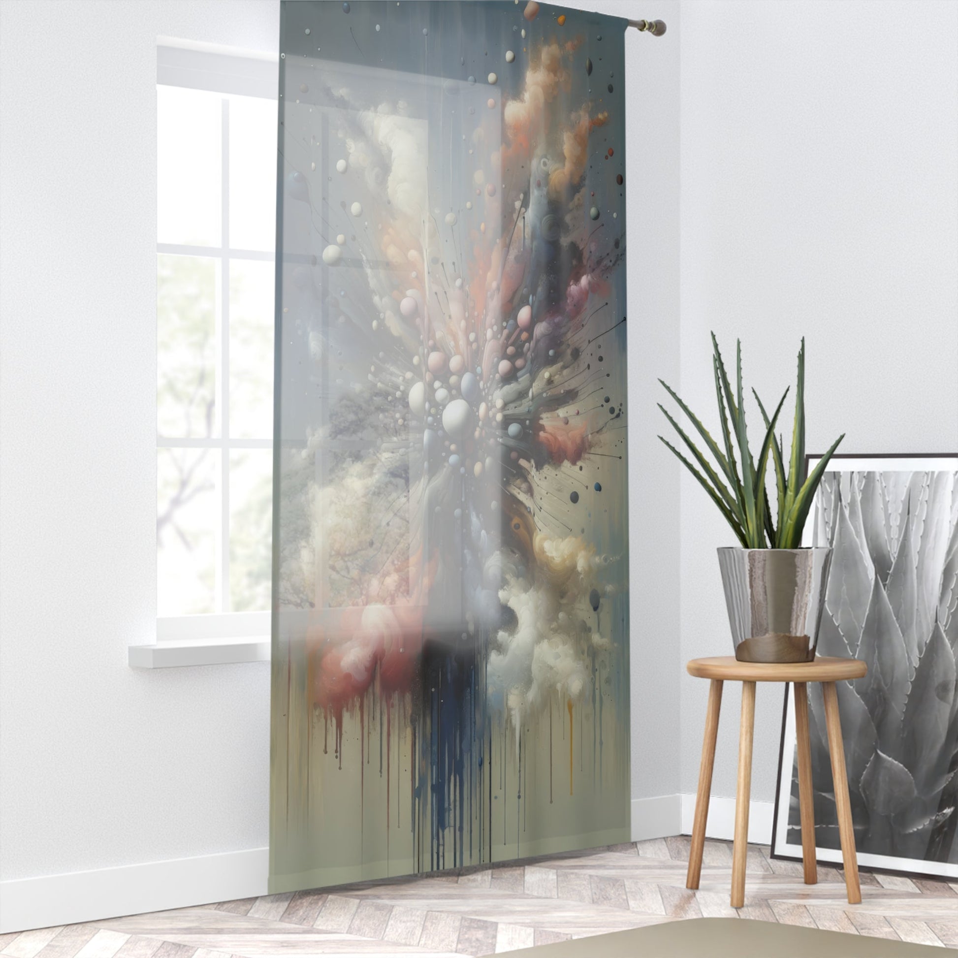 Impactful Deeds Ripple Window Curtain - ATUH.ART