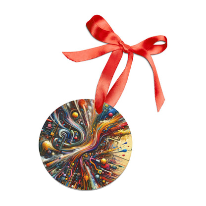 Information Bottleneck Cascade Acrylic Ornament with Ribbon - ATUH.ART