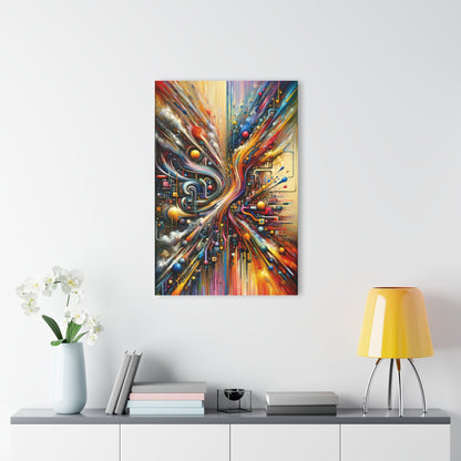 Information Bottleneck Cascade Acrylic Prints (French Cleat Hanging) - ATUH.ART