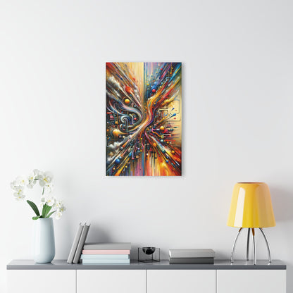 Information Bottleneck Cascade Acrylic Prints (French Cleat Hanging) - ATUH.ART