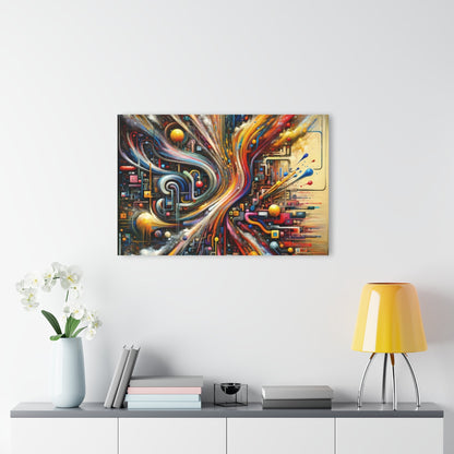 Information Bottleneck Cascade Acrylic Prints (French Cleat Hanging) - ATUH.ART