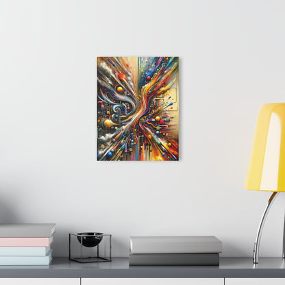 Information Bottleneck Cascade Acrylic Prints (French Cleat Hanging) - ATUH.ART