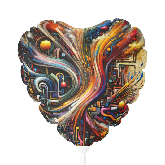 Information Bottleneck Cascade Balloon (Round and Heart-shaped), 11" - ATUH.ART