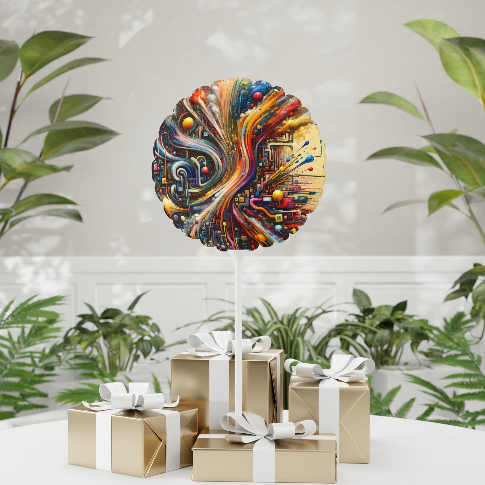Information Bottleneck Cascade Balloon (Round and Heart-shaped), 11" - ATUH.ART
