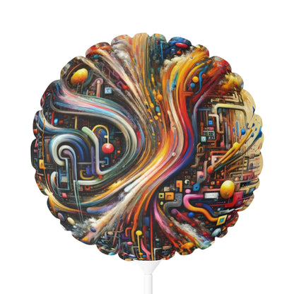 Information Bottleneck Cascade Balloon (Round and Heart-shaped), 11" - ATUH.ART