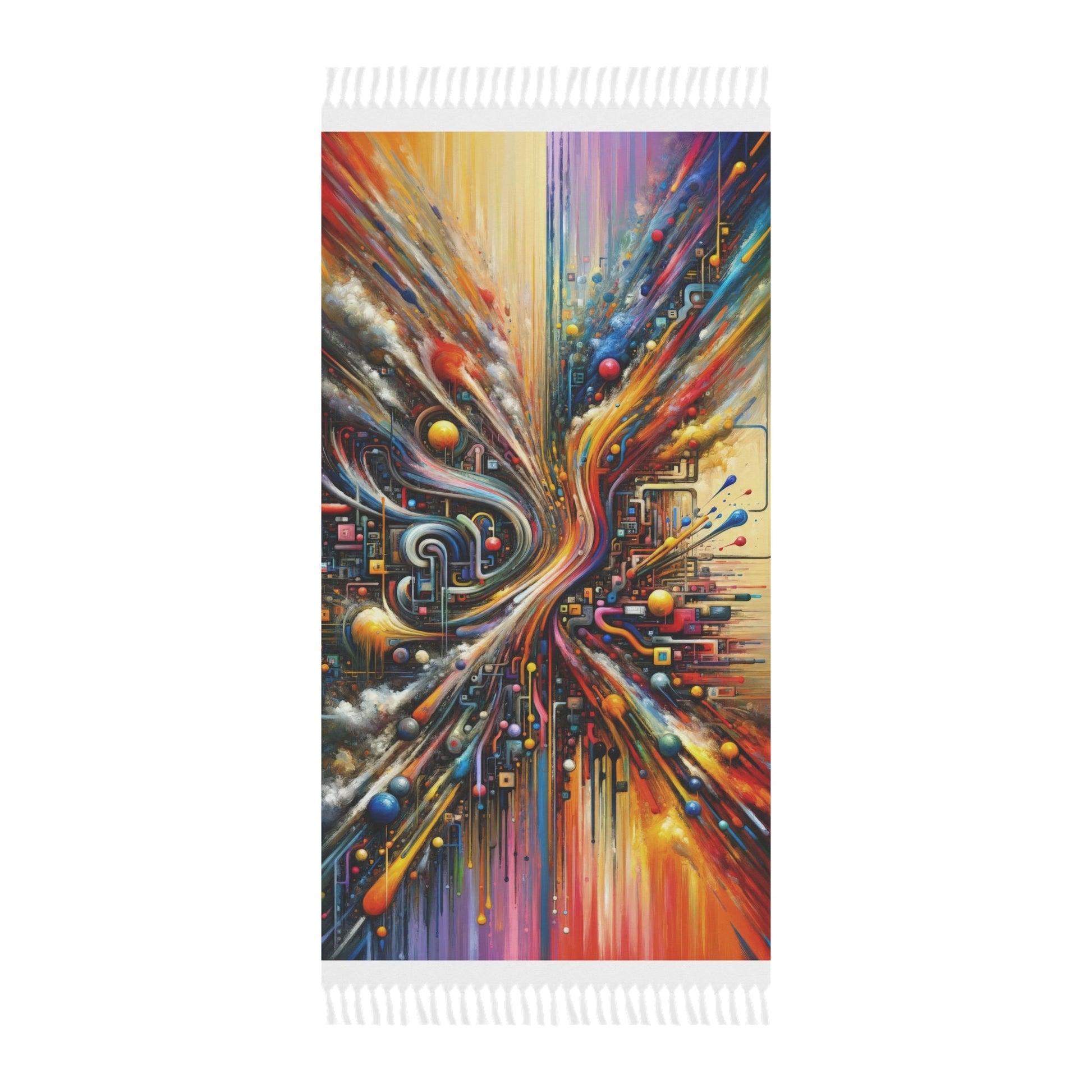 Information Bottleneck Cascade Boho Beach Cloth - ATUH.ART
