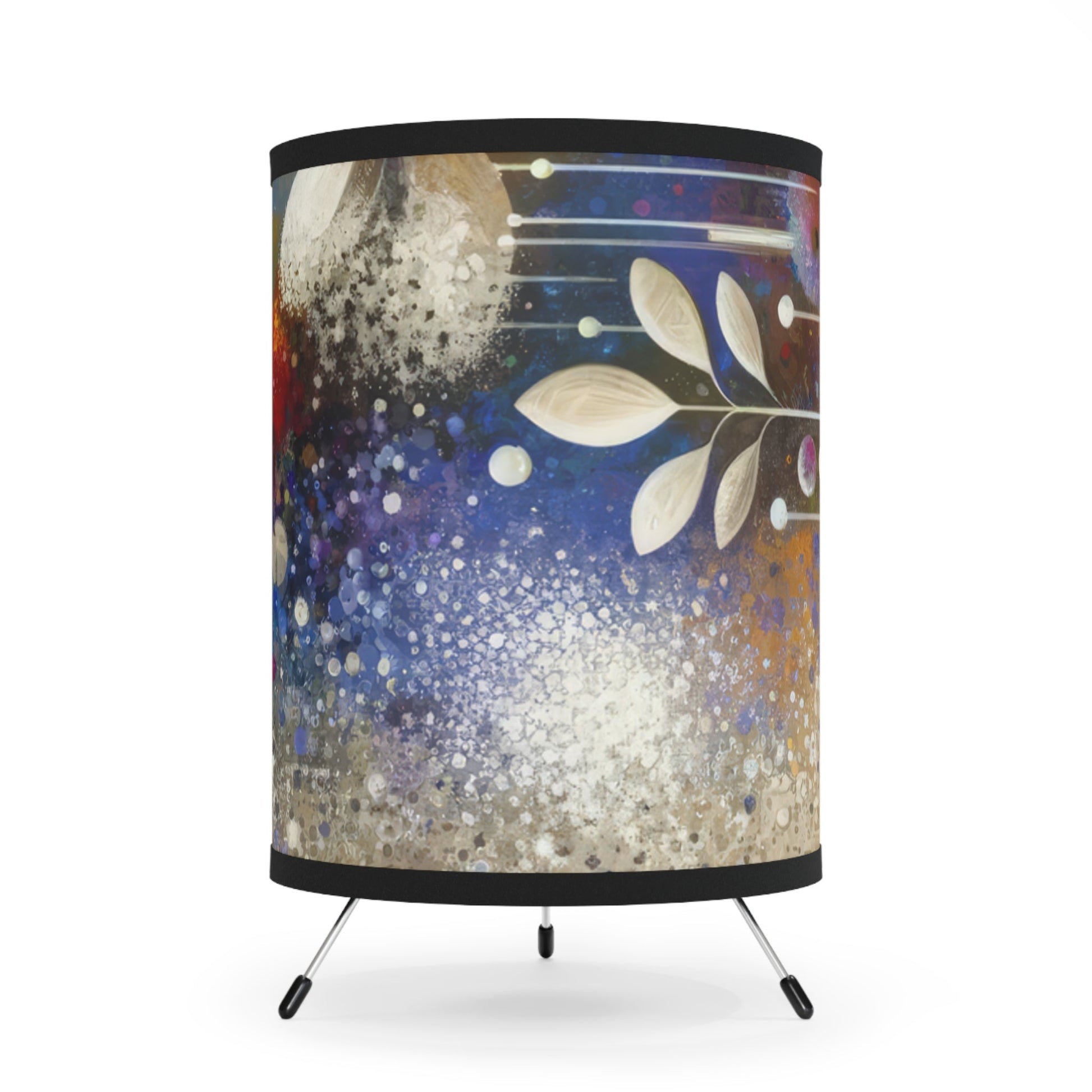 Inner Algorithm Synthesis Tripod Lamp with High-Res Printed Shade, US\CA plug - ATUH.ART