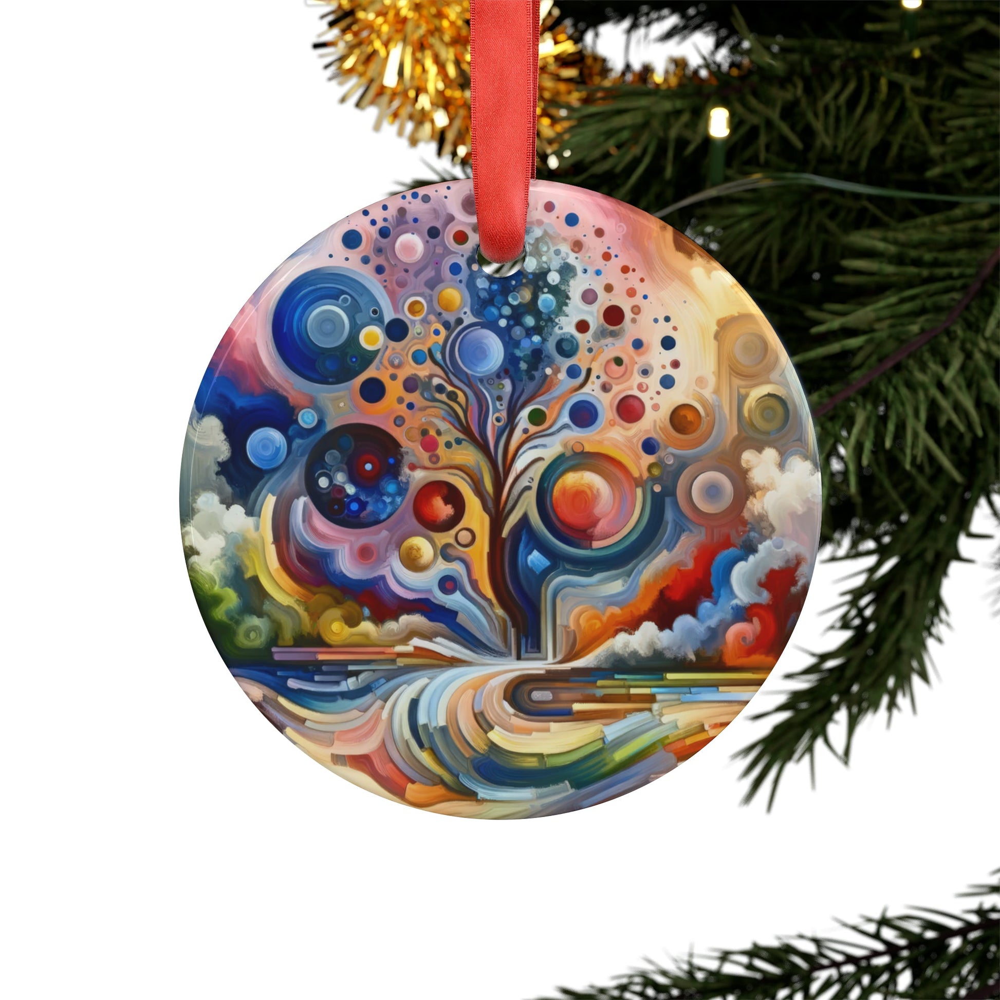 Inner Growth Essence Acrylic Ornament with Ribbon - ATUH.ART