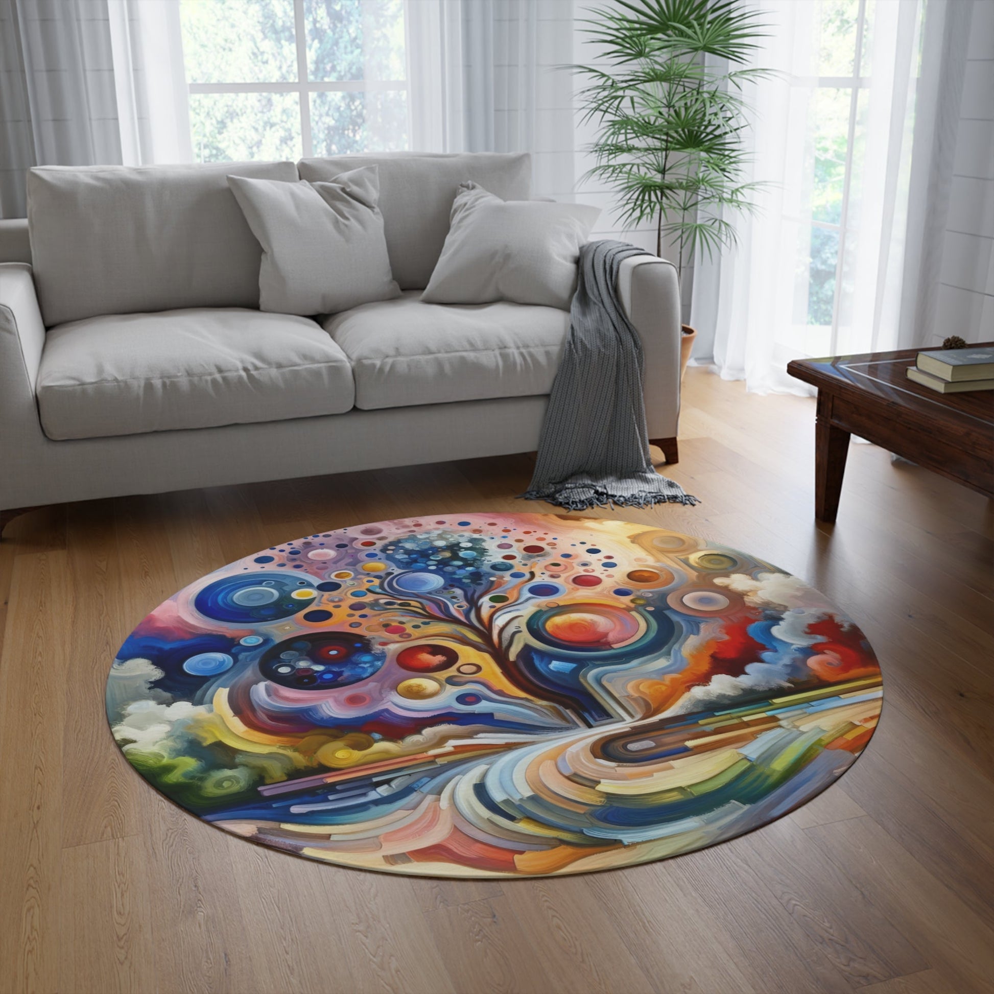 Inner Growth Essence Round Rug - ATUH.ART
