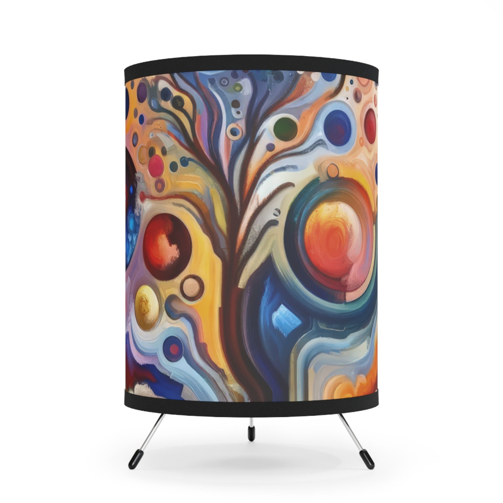 Inner Growth Essence Tripod Lamp with High-Res Printed Shade, US\CA plug - ATUH.ART