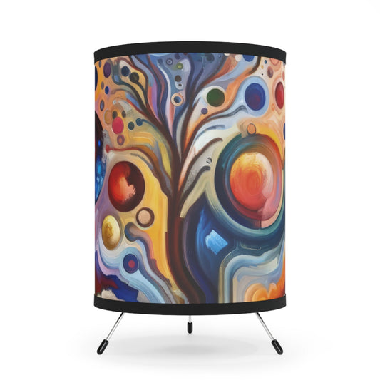 Inner Growth Essence Tripod Lamp with High-Res Printed Shade, US\CA plug - ATUH.ART