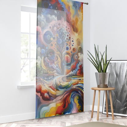 Inner Growth Essence Window Curtain - ATUH.ART