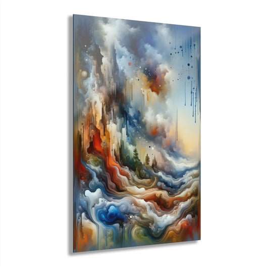 Inner Journey Abstract Acrylic Prints (French Cleat Hanging) - ATUH.ART