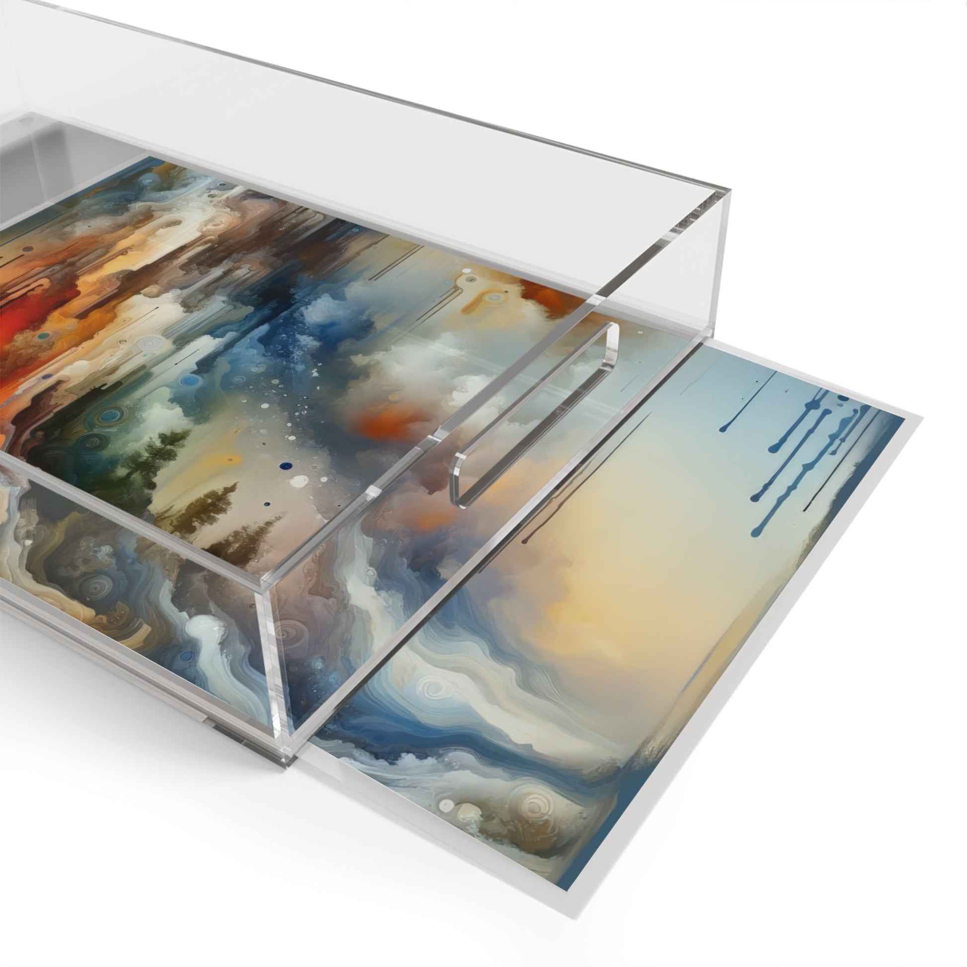 Inner Journey Abstract Acrylic Serving Tray - ATUH.ART