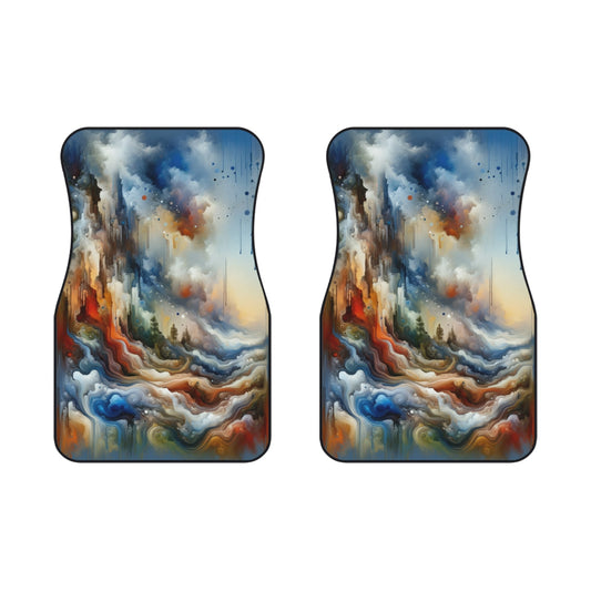 Inner Journey Abstract Car Mats (2x Front) - ATUH.ART