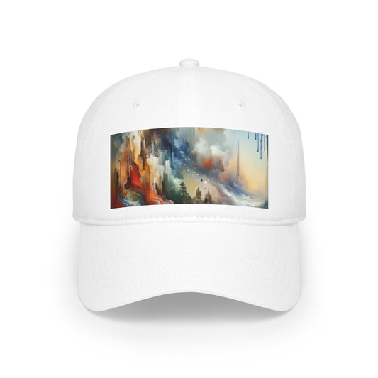 Inner Journey Abstract Low Profile Baseball Cap - ATUH.ART