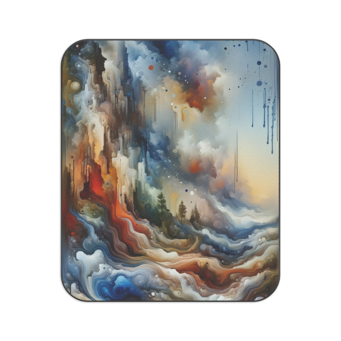 Inner Journey Abstract Picnic Blanket - ATUH.ART