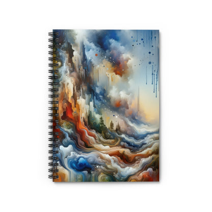 Inner Journey Abstract Spiral Notebook - Ruled Line - ATUH.ART