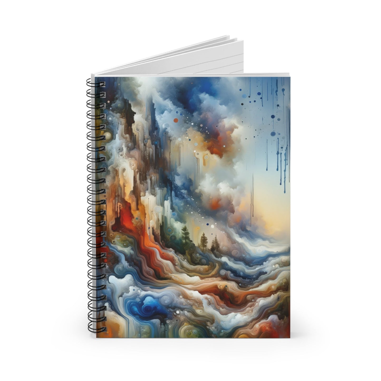 Inner Journey Abstract Spiral Notebook - Ruled Line - ATUH.ART