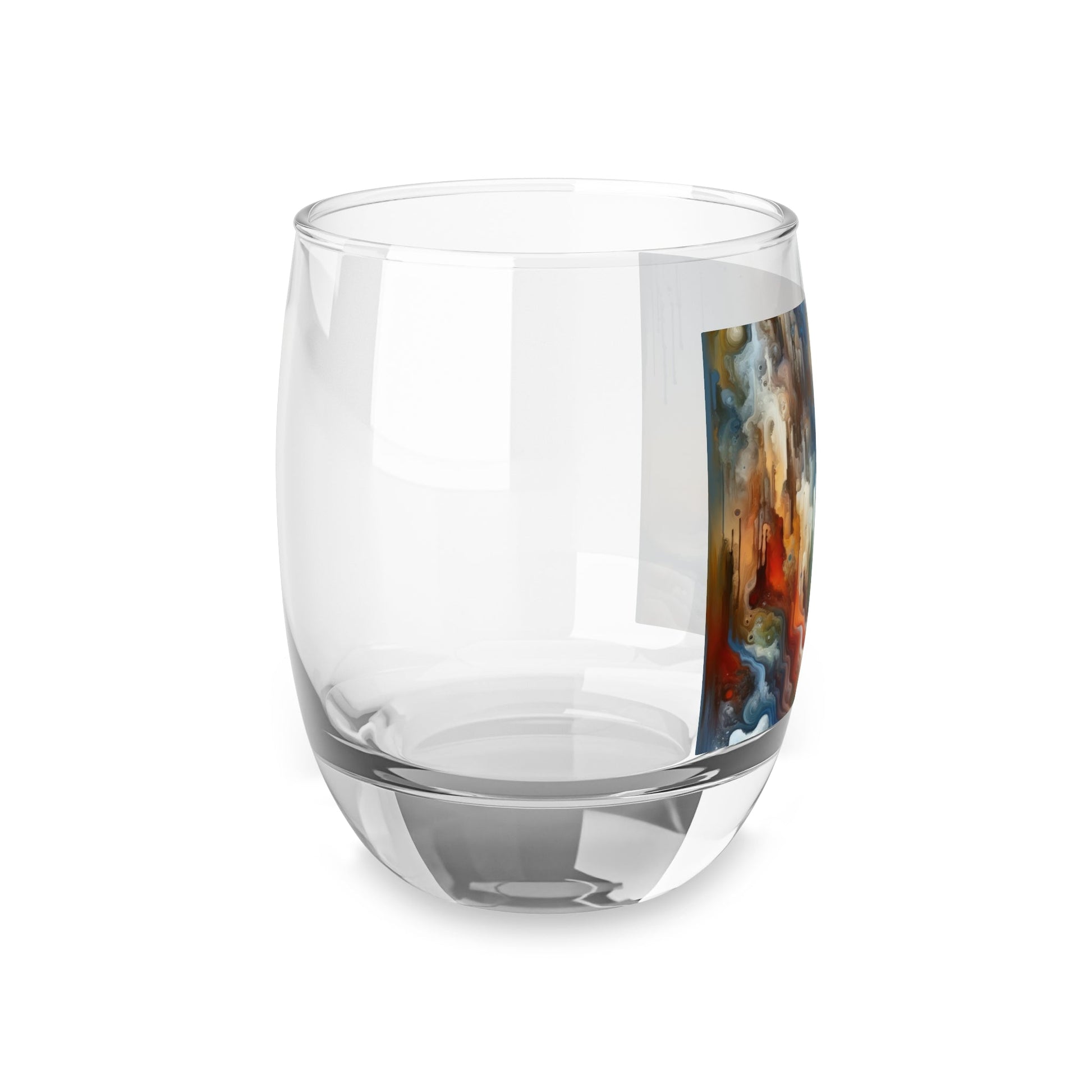 Inner Journey Abstract Whiskey Glass - ATUH.ART