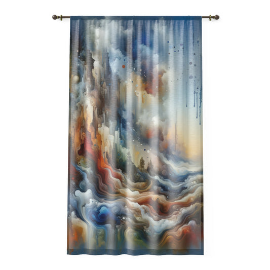 Inner Journey Abstract Window Curtain - ATUH.ART