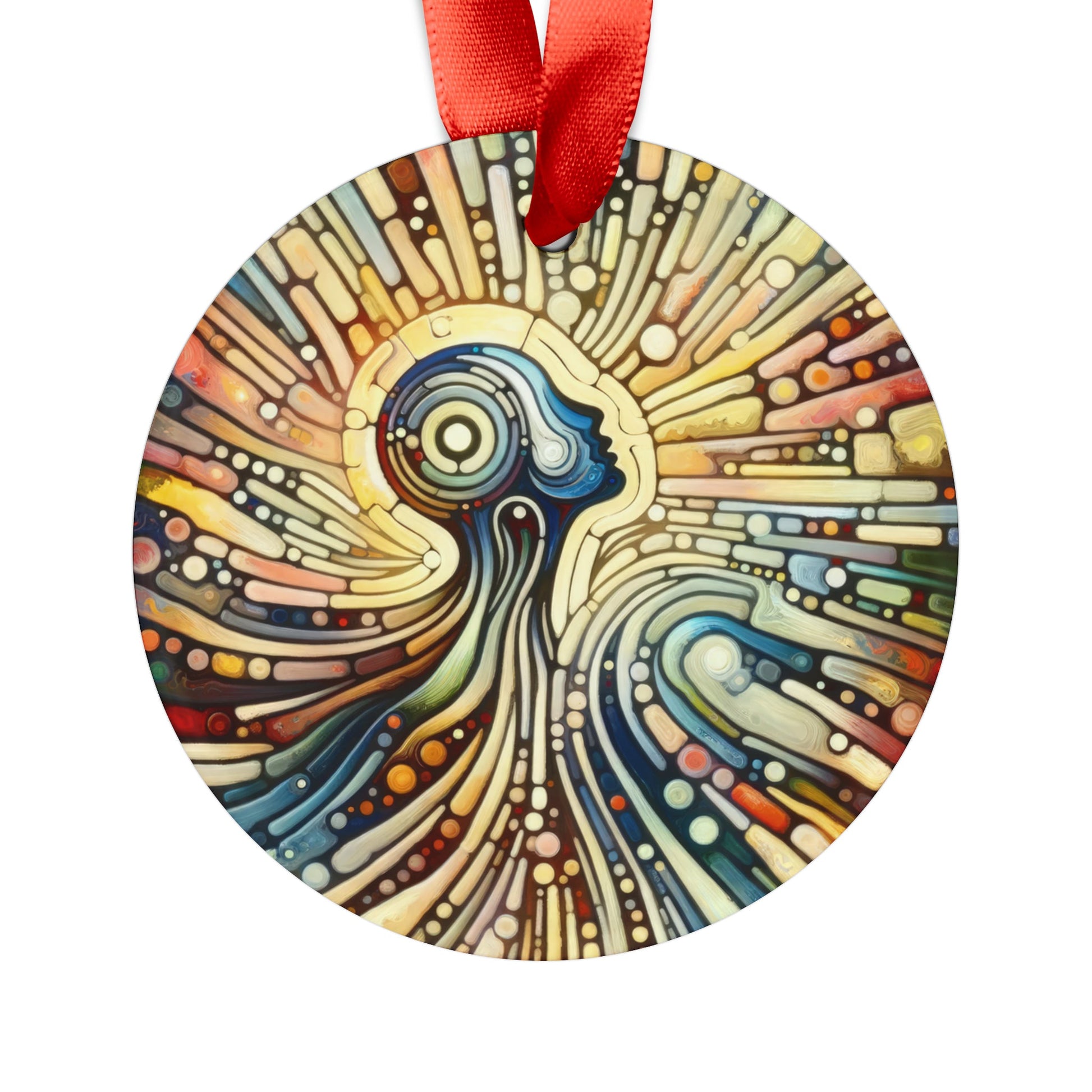 Inner Mosaic Kindness Acrylic Ornament with Ribbon - ATUH.ART