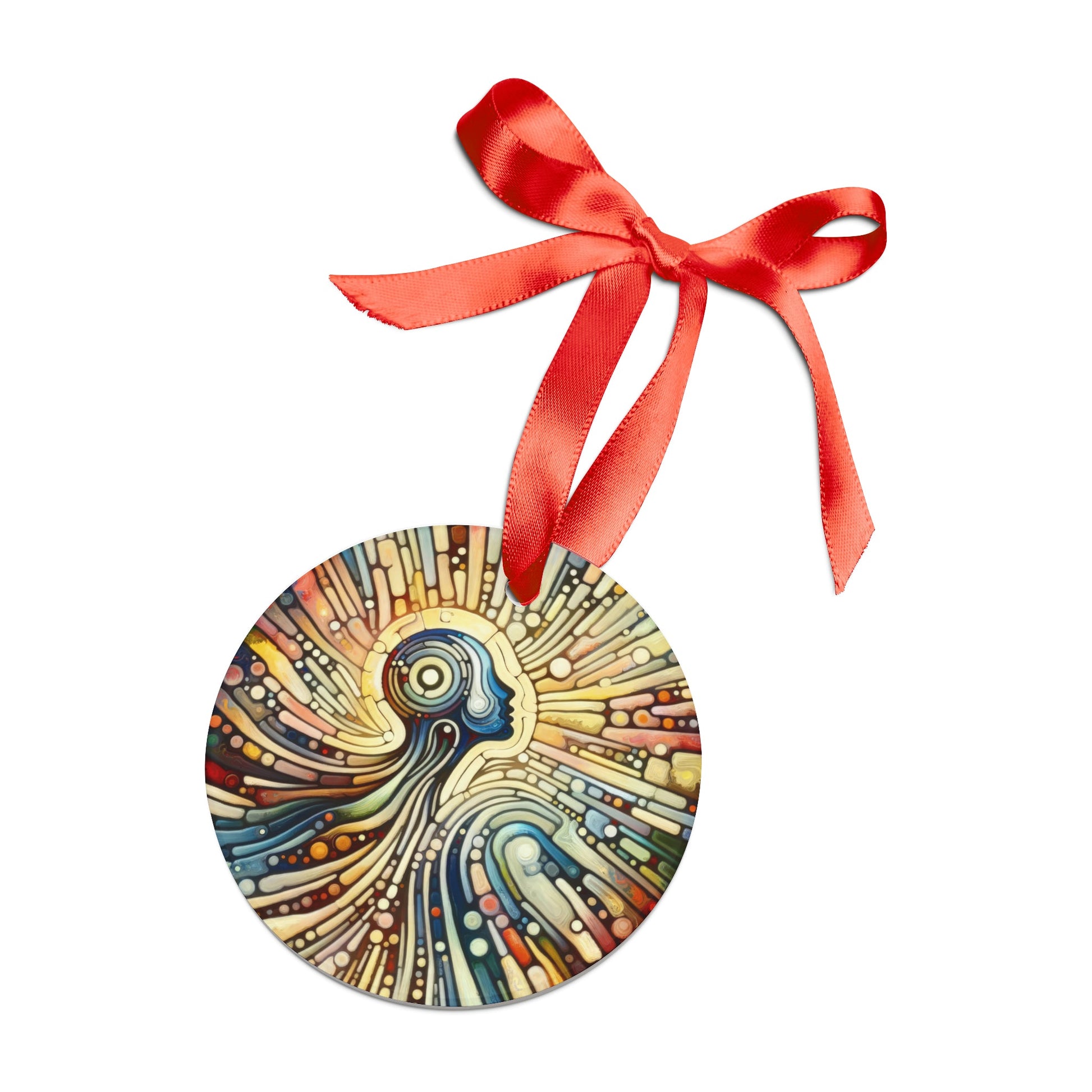 Inner Mosaic Kindness Acrylic Ornament with Ribbon - ATUH.ART