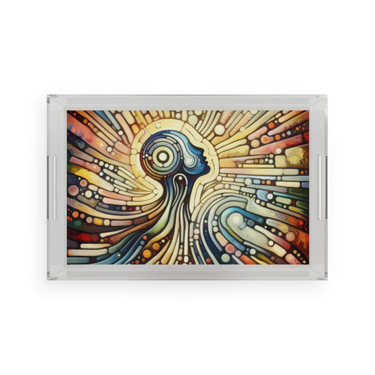 Inner Mosaic Kindness Acrylic Serving Tray - ATUH.ART