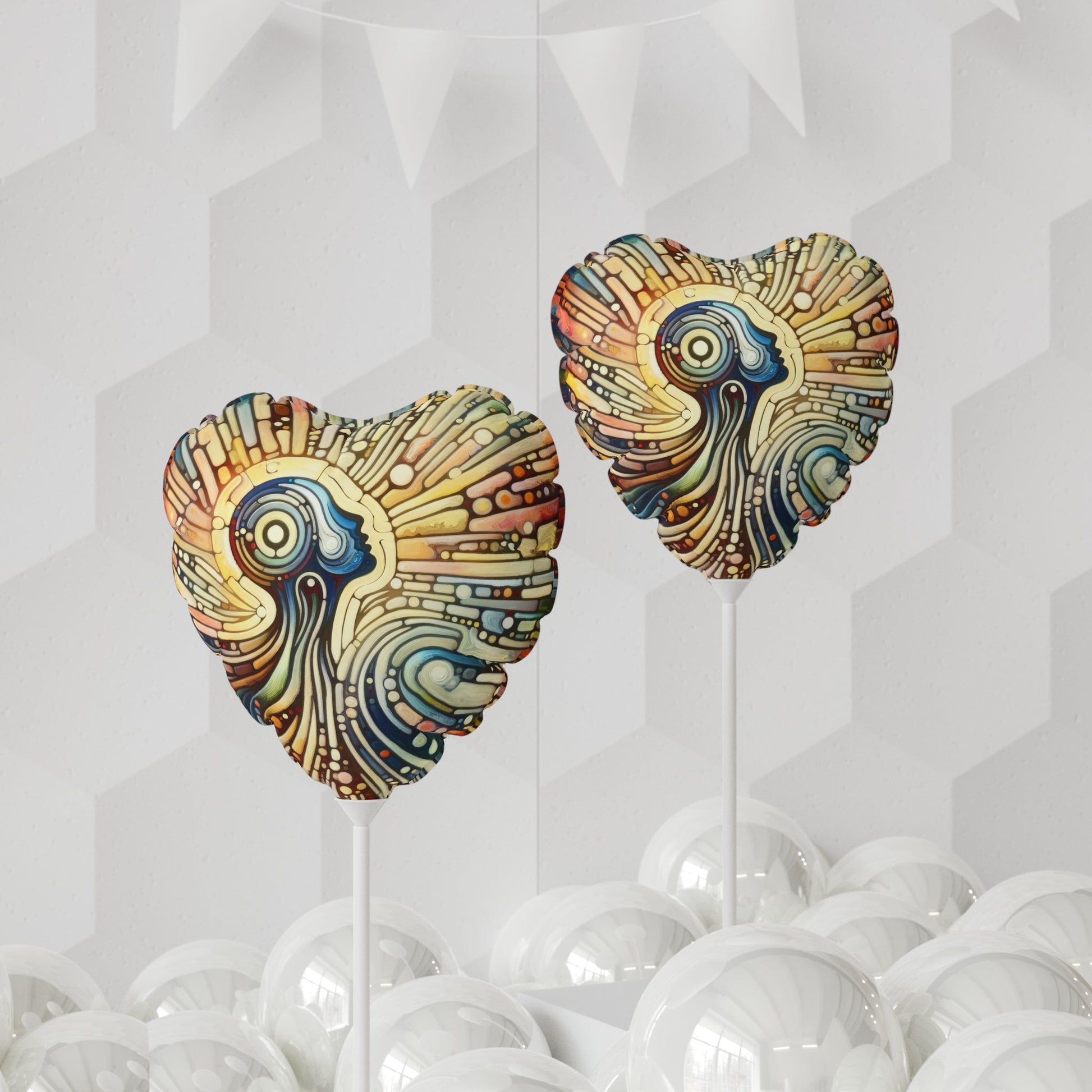 Inner Mosaic Kindness Balloon (Round and Heart-shaped), 11" - ATUH.ART