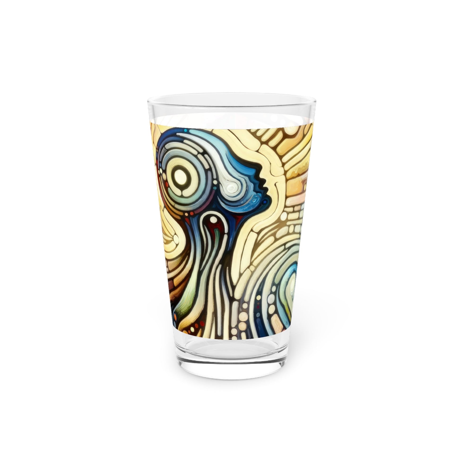 Inner Mosaic Kindness Pint Glass, 16oz - ATUH.ART